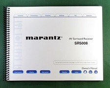 Marantz SR5008 Instruction Manual: 238 Full Color Pages & Protective Covers!