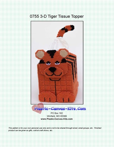 Tiger tissue topper - tiger,
