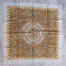 Foulard vintage motif léopard