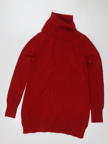 Maglione tunica donna rosso