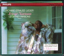 Jessye NORMAN Richard STRAUSS Lieder PARSONS CD Malven Standchen Kling Die Nacht