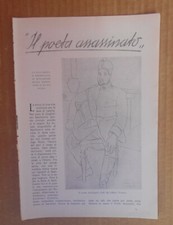 ALBERTO SAVINIO IL POETA ASSASSINATO DA LA LETTURA 1934 - GUILLAUME APOLLINAIRE