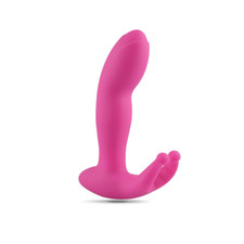 Vibratore Donna Doppia Stimolazione Vaginale Punto G Dildo Massaggio Clitorideo