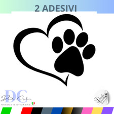 KIT 2 ADESIVI ILOVE CANE GATTO