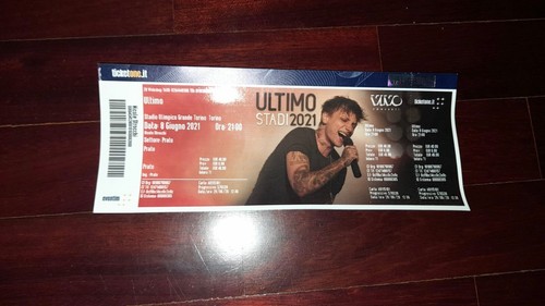 Biglietto concerto ultimo - biglietto,