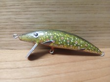 MINNOW SPINNING SALMERINO 2 AFFONDANTE FIUME LAGO ARTIGIANALE LEGNO FAGGIO 10 GR