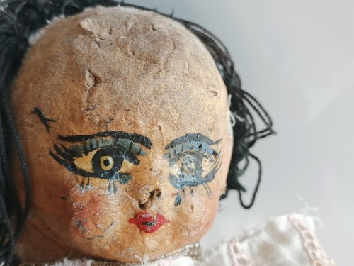 Antique rag oriental doll old - antique,