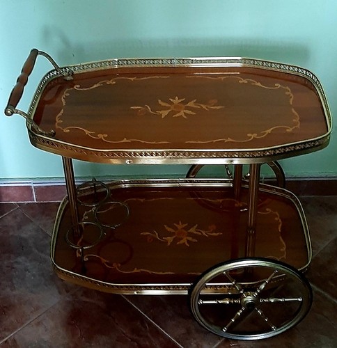 Carrello portavivande legno - portavivande,