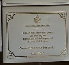 Dittico di monete d'argento