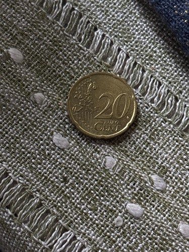 Moneta euro 2001 - moneta,