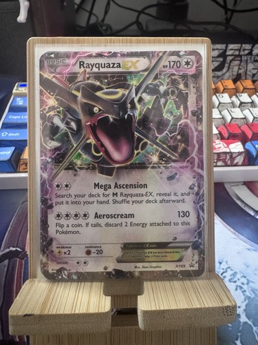 Rayquaza shiny holo card - rayquaza,