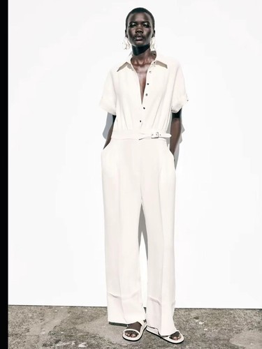 Zara cream short sleeve - short-sleeve, belted