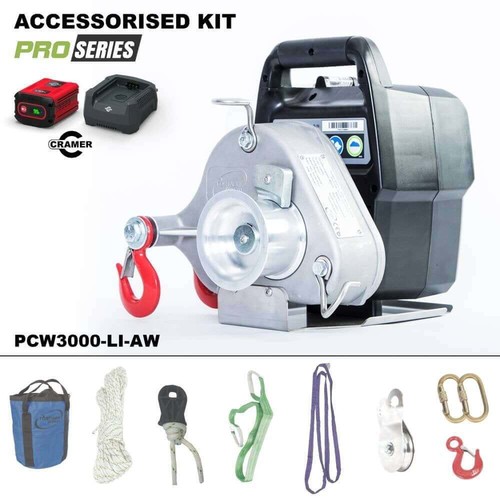 Argano portatile pcw3000 aw - argano, pcw3000-li-aw