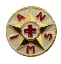distintivo smaltato pins spilla lorioli croce rossa italiana smaltato ansmi