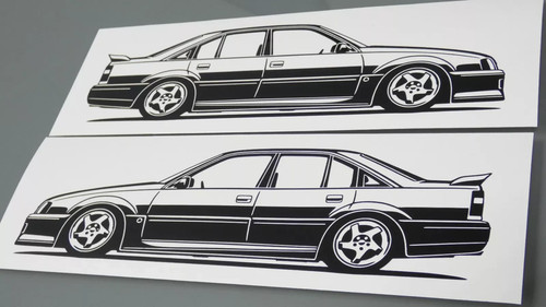 Adesivo opel omega lotus - opel,