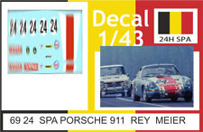 69 24 DECAL 1/43 24H SPA 1969 24  PORSCHE 911 REY MEIER