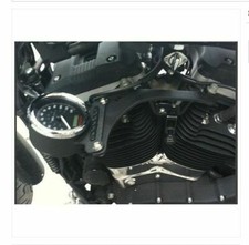 SUPPORTO CONTACHILOMETRI LATERALE NERO HARLEY DAVIDSON SPORTSTER 883 1200 NUOVO