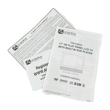 Audiovox originale fpe1780dvs TruTech DVD TV MANUALE D'USO