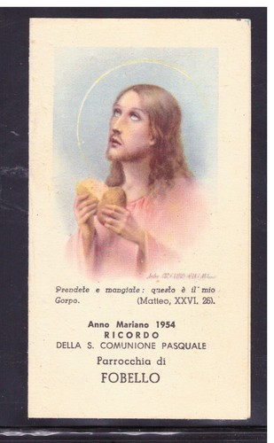 Santino ricordo comunione - santino,