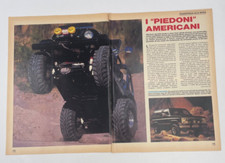 Clipping Ritaglio Articolo 1987 Piedoni americani Big Foot bear foot