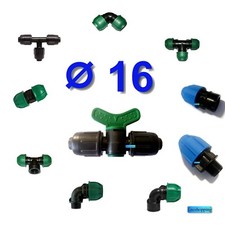 Raccordi Irrigazione 16 raccorderia a compressione Tubo polietilene gocciolante