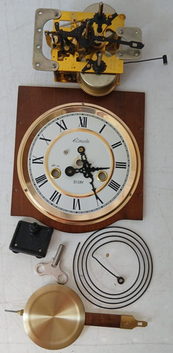 Vintage wall clock movement - wall,