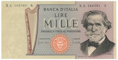 1000 lire giuseppe verdi - verdi, ii