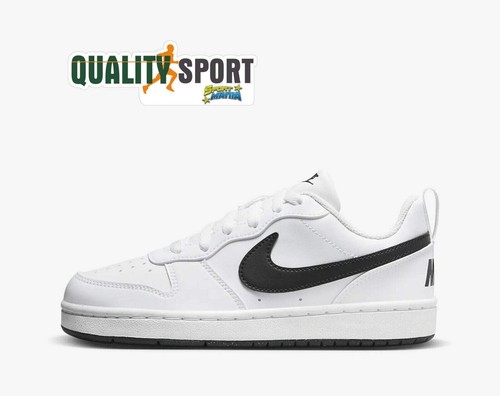 Nike court borough bianco nero - nike,
