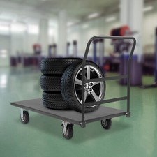 Carrello piattaforma 2000 libbre carrello industriale piatto carrello camion manuale pesante