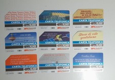 9 Schede Carte telefoniche