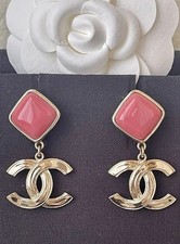 Orecchini Chanel CC Logo Oro