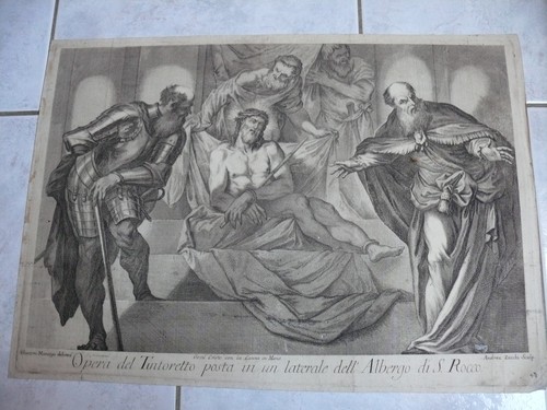 Rare grande gravure xvii - grande, xvii°