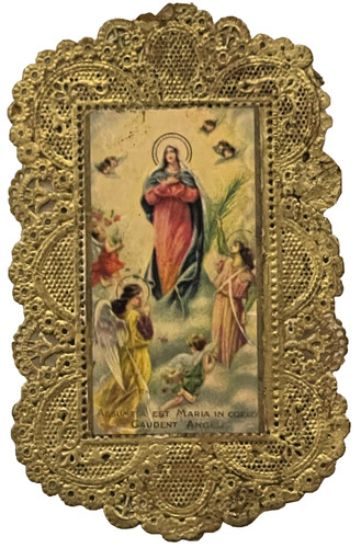 Santino merlettato madonna - santino,