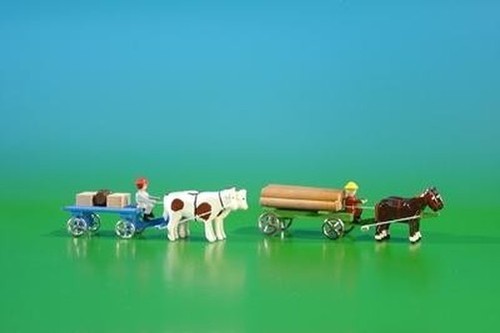 Miniature carrozza con carico - carrozza,