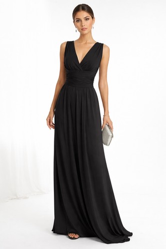 Maxi abito formale - , nero