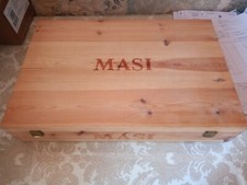 Cassa legno  vino AMARONE MASI  6 BT cm 53 x 35,5 x 10,5