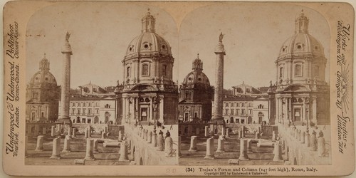 Roma foro colonna traiana - foro, e