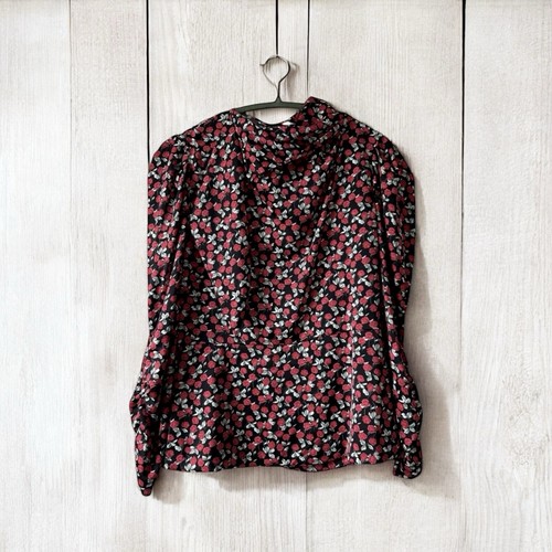 Blusa collo alto floreale - , seta
