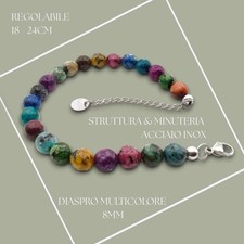 Bracciale con Diaspro Colorato