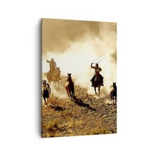 Quadro su Tela 50x70cm Cowboys