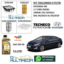 KIT TAGLIANDO 4 FILTRI TECNECO