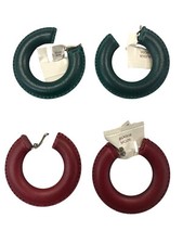 ORECCHINI CERCHI RIVESTITI IN