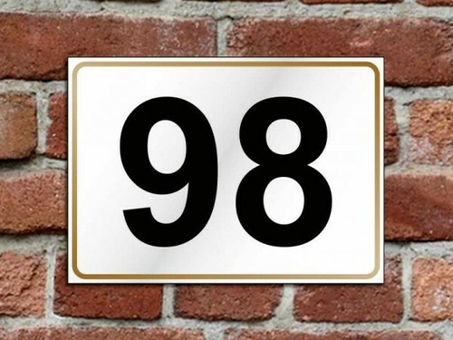 Numero civico metallo - metallo, 10*15