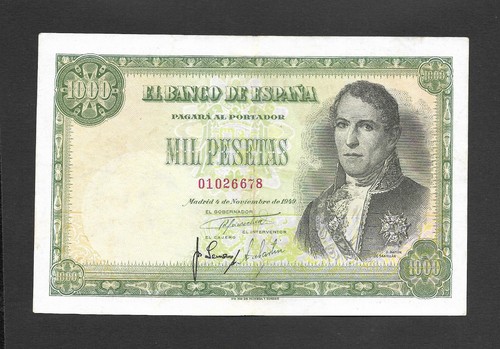 1000 pesetas 1949 sin - pesetas, serie