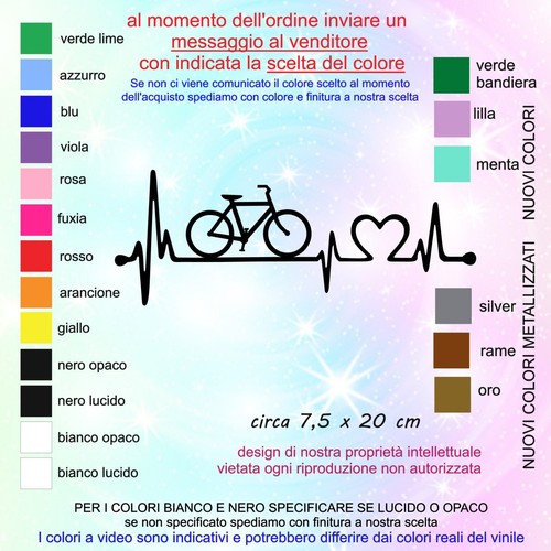 Adesivo bike battito love - bike,