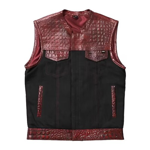 Gilet moto pelle uomo nero - moto,