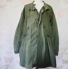 Parka vintage medio M65 coda di pesce freddo estremo giacca militare oliva grigio
