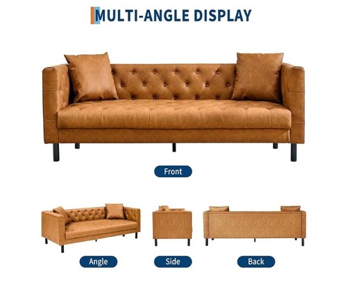 Lusso divano in pelle - 81",