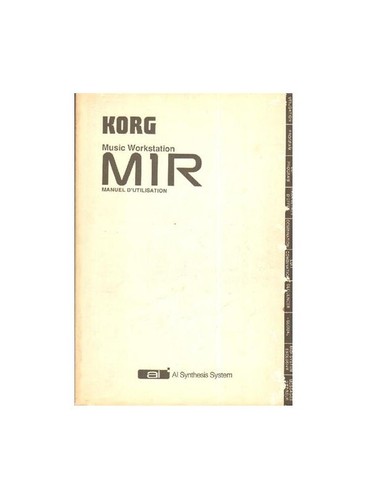 Korg m1r manuale istruzioni - korg,