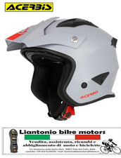 CASCO ACERBIS JET ARIA ECE2206 URBAN GRIGIO CHIARO MOTO TRIAL SCOOTER
